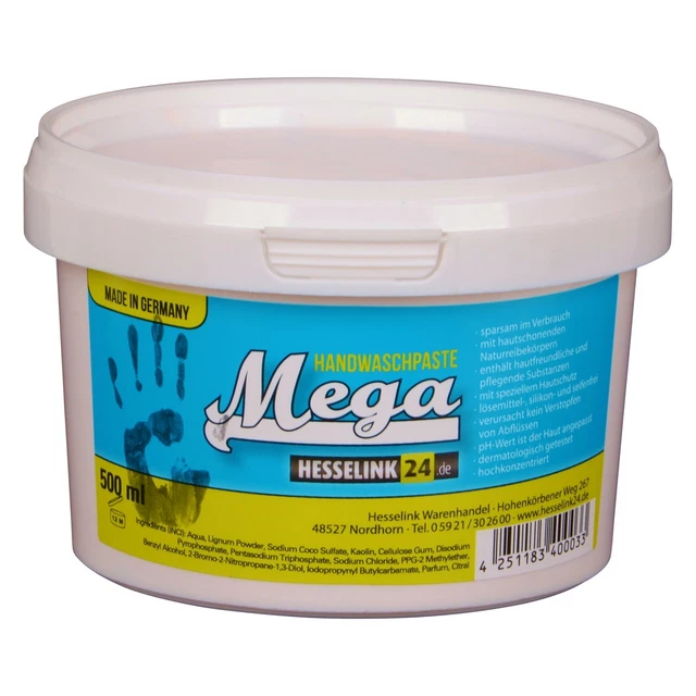 Glutoclean C Hand-Reiniger Paste – 3L Kanister, Hautwaschpaste Für Stark Verschmutzte Hände – Ohne Spender