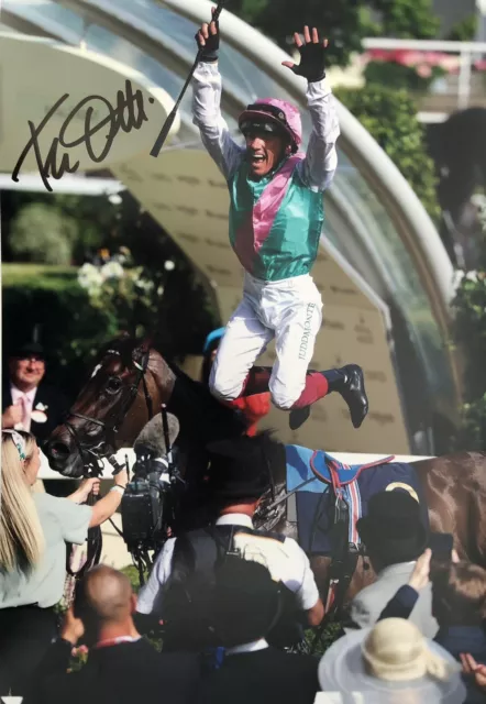 Frankie Dettori Signed Coppice 12x8 Photo Horse Racing Autograph