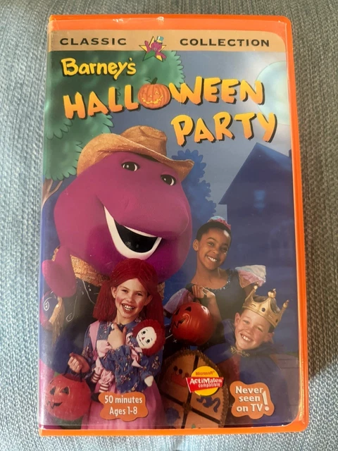 BARNEY - BARNEYS Halloween Party VHS 1998 Clamshell Classic Collection