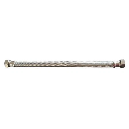 Zoro Select 22N596 Water Heater Connector,18 In,3/4 Mipxfip