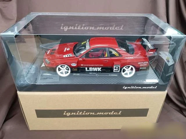 Ignition Model LB-ER34 Super Silhouette Skyline #9 Rouge/Noir - Échelle 1/18 - Réf IG2706 - Neuve