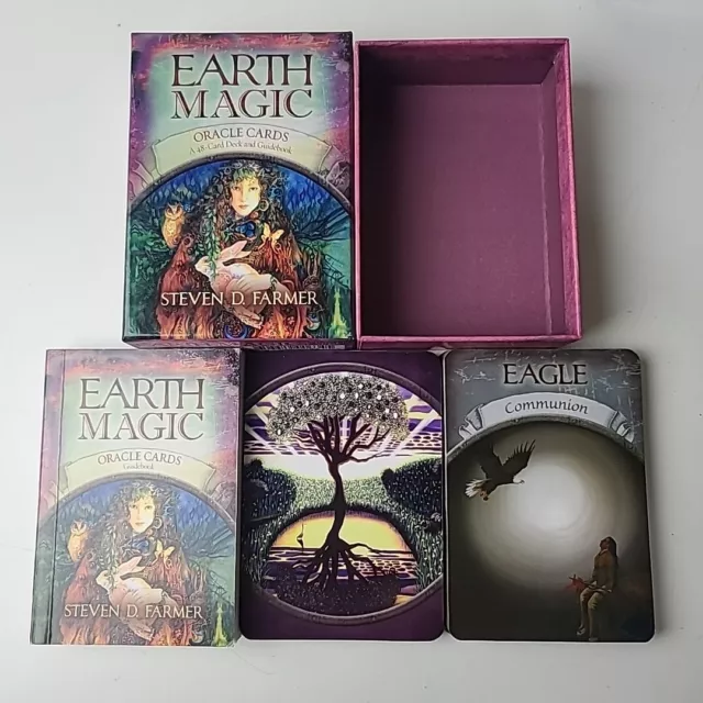 Earth Magic Oracle Cards : A 48-Card Deck and Guidebook by Steven D. Farmer...