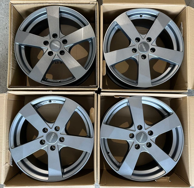 4 X DEZENT TD graphite 7 X 17 5 X 112 46 graphite matt neu Audi Nissan ...