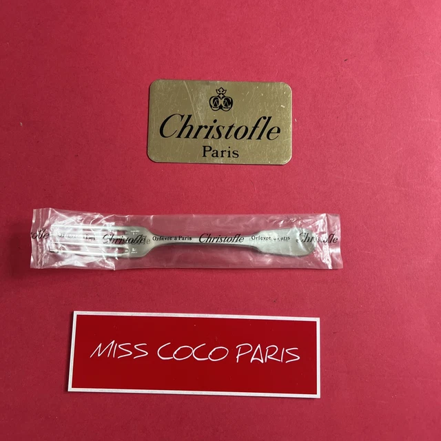 FOURCHETTE HUÎTRE CHRISTOFLE Dax 14.8 Cm Très Bel Etat Métal Argenté