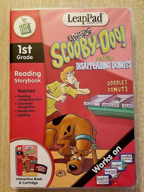 LeapFrog LeapPad Book & Cartridge Scooby Doo & Donuts Interactive Sealed Pkg NEW