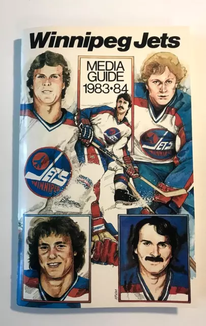 1983-84 Nhl Hockey Winnipeg Jets Media Guide - Rare - Full Of Information