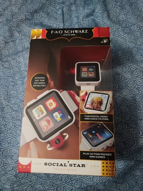 NUEVO Reloj inteligente FAO Schwarz Social Star Selfie Rota 120* para fotos