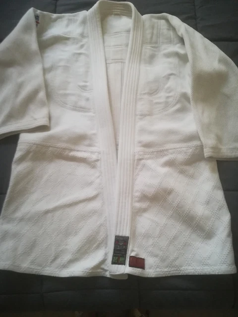 Ceinture judo blanche 2 trait jaune cheap