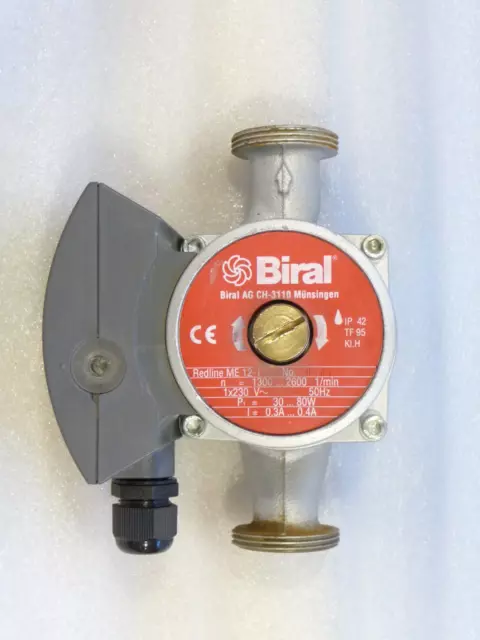 Biral ME 12 - 1 Heizungspumpe 230 Volt Umwälzpumpe 180 mm gebraucht P87/28