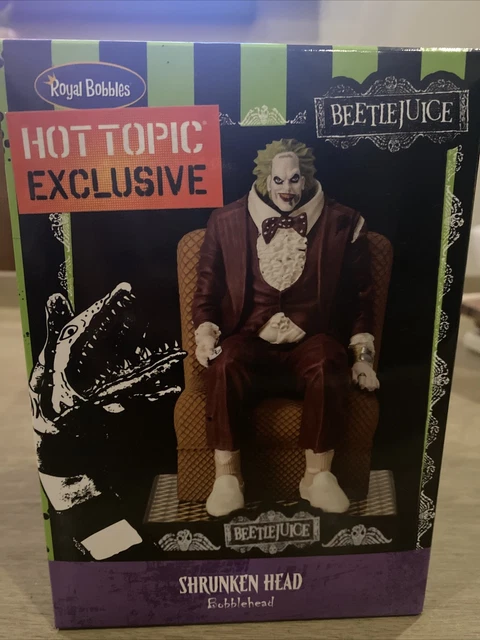 Royal Bobbles Beetlejuice Shrunken Head Bobblehead Hot Topic Exclusive