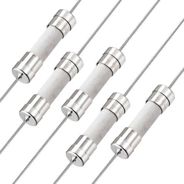 Fusibles Coup Rapide Fil Conducteur Fusibles Céramique 5mm x 20mm 250V F30A 5Pcs
