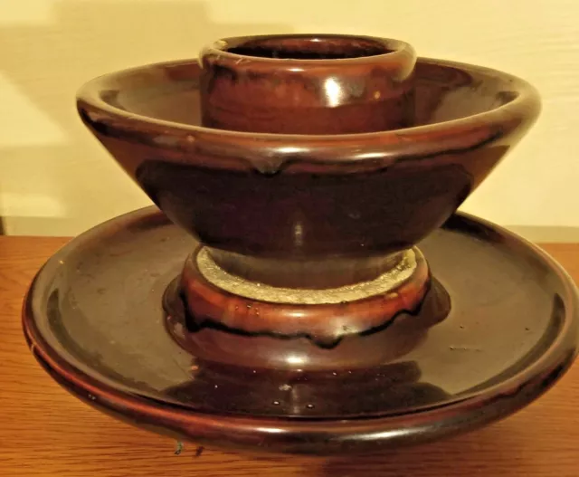 Large Brown Ceramic Porcelain Insulator