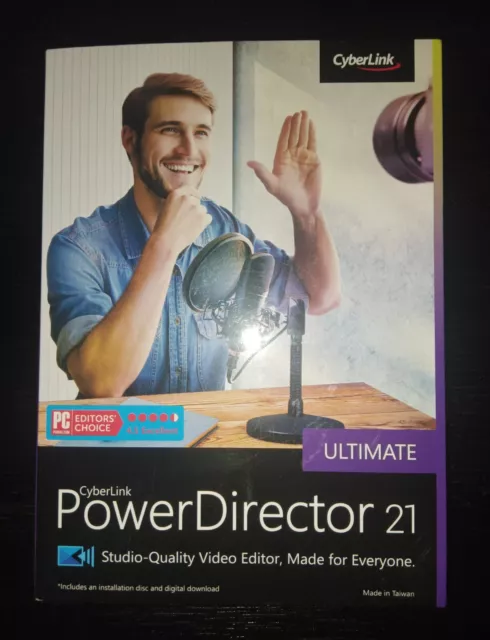 CyberLink PowerDirector 21 Ultimate New Factory Sealed