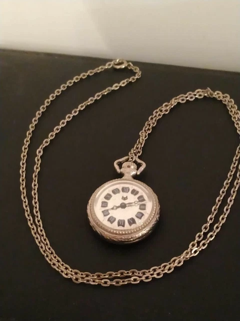 Montre De Poche Zico Mécanique – Cadran Blanc – Boîtier Laiton – Vintage Très Bon état