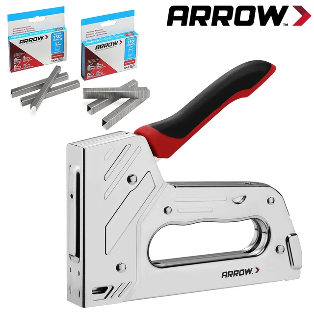 ARROW T55BL HEAVY Duty Staple Gun Kit Stapler 3750PCS T50 1/4" 3/8" 1/2