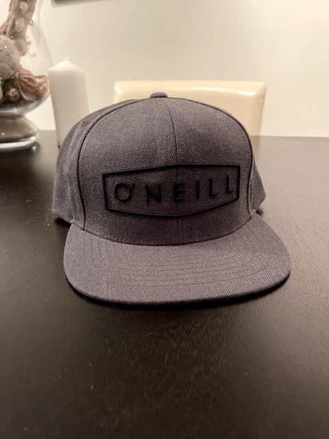 Oneill Surf Mens Adult Grey & Black Snapback Adjustable Hat/Cap