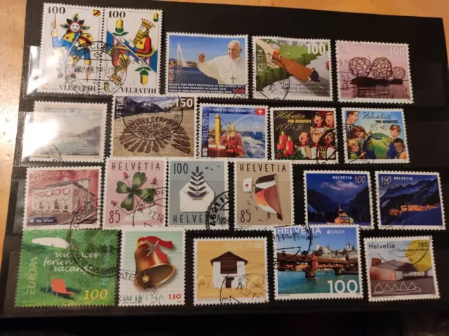 Schweiz schönes Lot nur sauber gestempelte Briefmarken 1