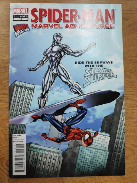 SPIDER-MAN MARVEL ADVENTURES #19 VF- silver surfer MARVEL COMICS 2010