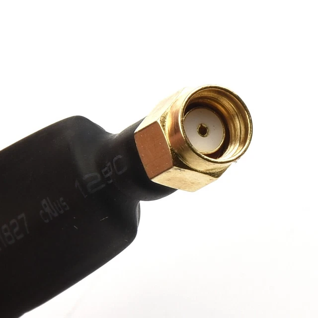 50 OHM 0-6 GHz RP-SMA Male To RP-SMA Female Flat Coaxial Extension Pigtail 40cm