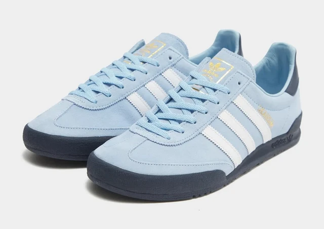 BRAND NEW ADIDAS Originals Jeans Retro Trainers Suede Sky Blue White UK 11 79.99 PicClick UK