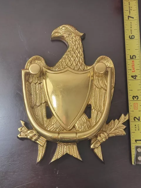 Virginia Metalcrafters Eagle Large Brass Door Knocker Read Description