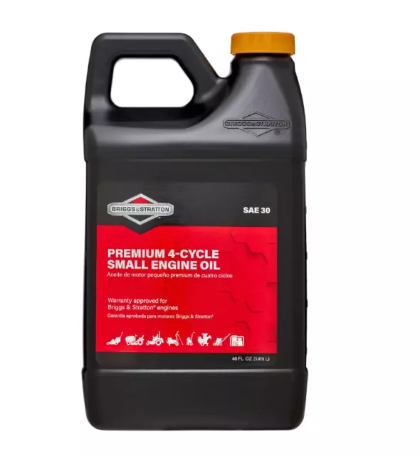 BRIGGS STRATTON 4-CYCLE Small Engine Mower Tractor Oil SAE 30W 48 Oz ...