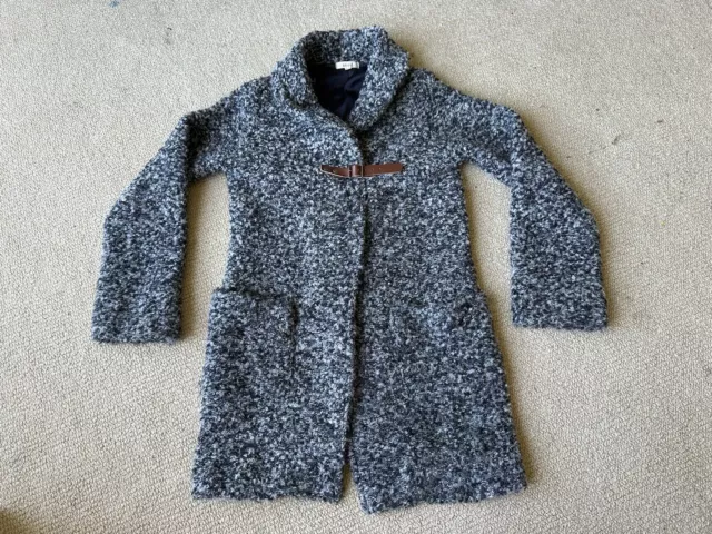 Seed Heritage kids Girls grey Wool/Alpaca blend Coat/Jacket Size 7-8 collared