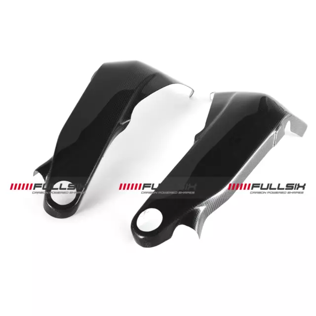 Fullsix Ducati Panigale V4 Carbon Fibre Frame Covers - Satin