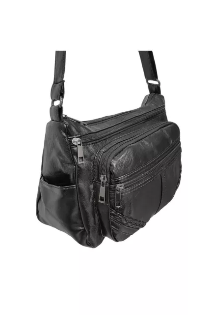 Femmes Neuf Cuir Véritable Souple Sac à Main Léger Classique Sacoche Travail Sac