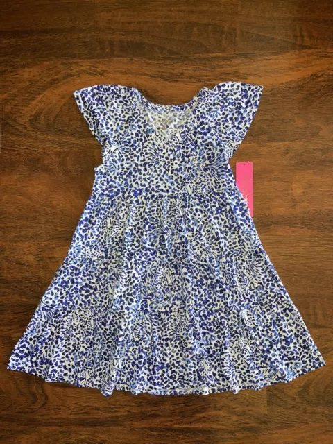 Lilly Pulitzer Girl MEDIUM 6-7 Twisted Up MINI KAWAI DRESS Swing Fit Tiered NWT