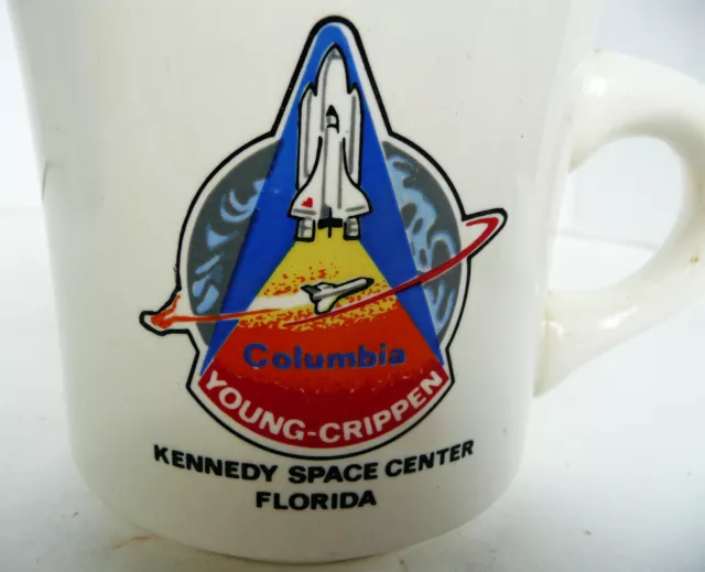 Retired Nasa Columbia Space Shuttle Young Crippen Kennedy Space Center Mug Cup