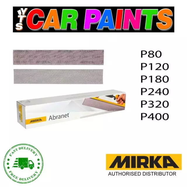 MIRKA Abranet Strips 70mm x 420mm 50 Pack