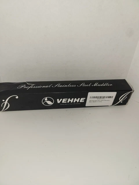 New VEHHE Muddler 10" Stainless Steel Mixing Spoon and Drink With Bar