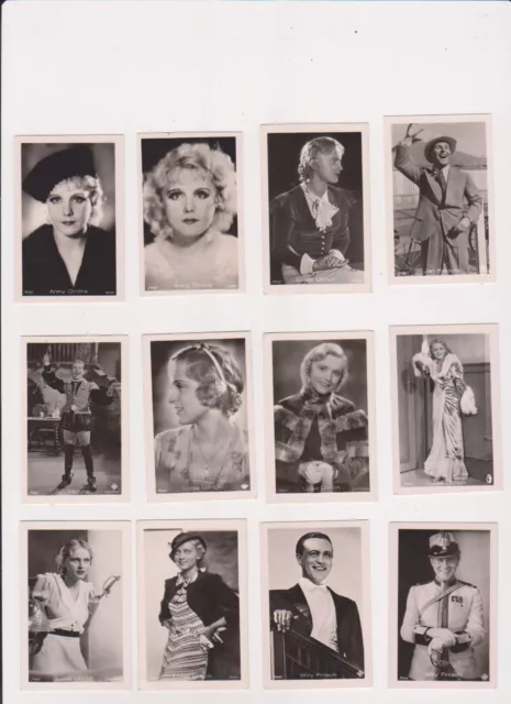 MOVIE STARS 100 Different Vintage ROSS Real Photo Cigarette Cards (L5837)