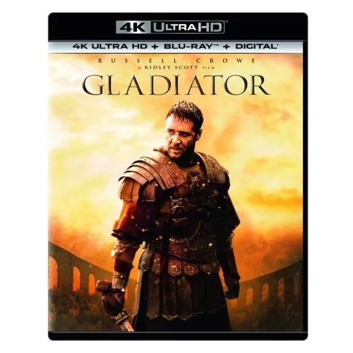 Gladiator 4K Ultra Hd + Blu-Ray  [Uk] New  4K Bluray