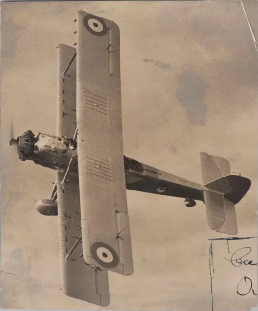 Rnzaf Vickers Vincent Vintage Original Vintage Press Photo New Zealand