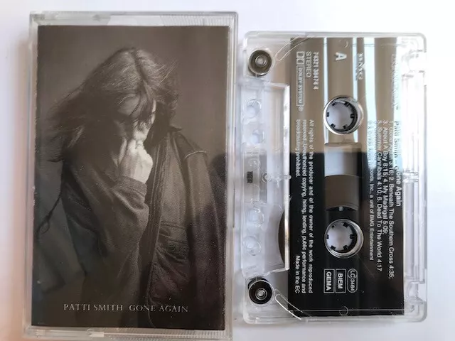 Patti Smith ‎– Gone Again AUDIO CASSETTE TAPE 95