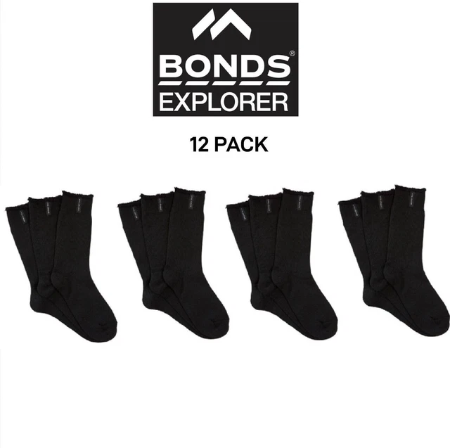BONDS MENS EXPLORER Original Wool Crew Socks Comfy Durability 12 Pack SYNW3W EUR 90,13 PicClick FR