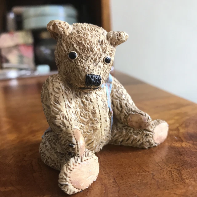 peter Jager 1990 Hand painted  ceramic bear