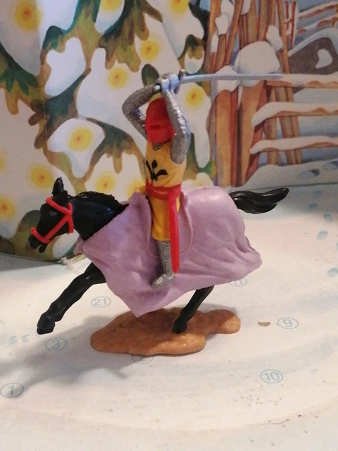 FIGURINE TIMPO - MOYEN AGE CAVALIER chevalier TBE