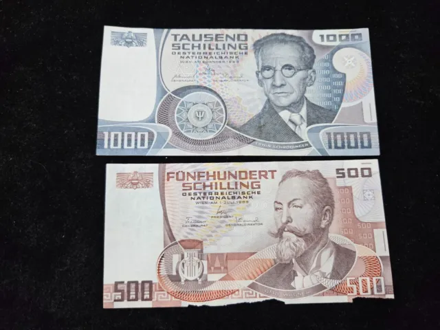Austria Mix Schilling Banknote (2 pieces)