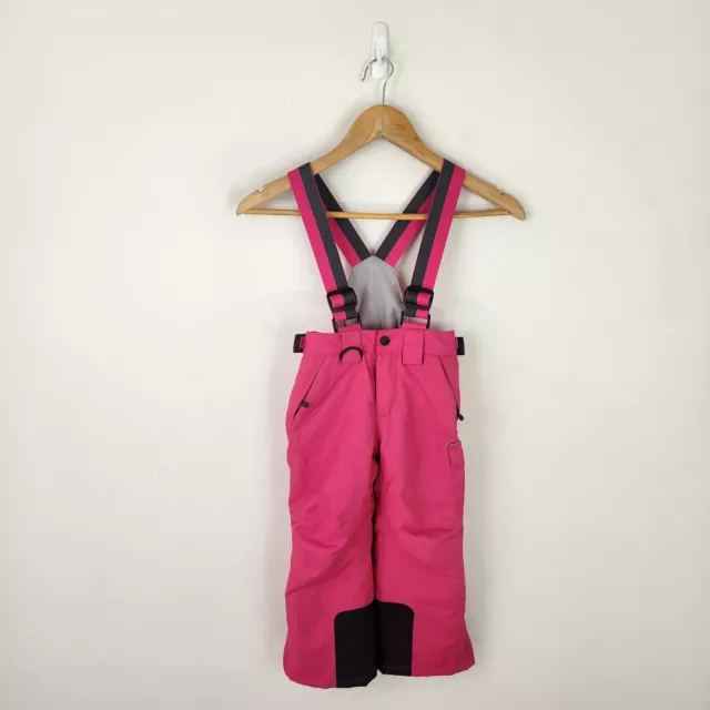 Crane Snow Extreme Pants Youth Girls Kids Size 4 Pink Ski Overalls Waterproof