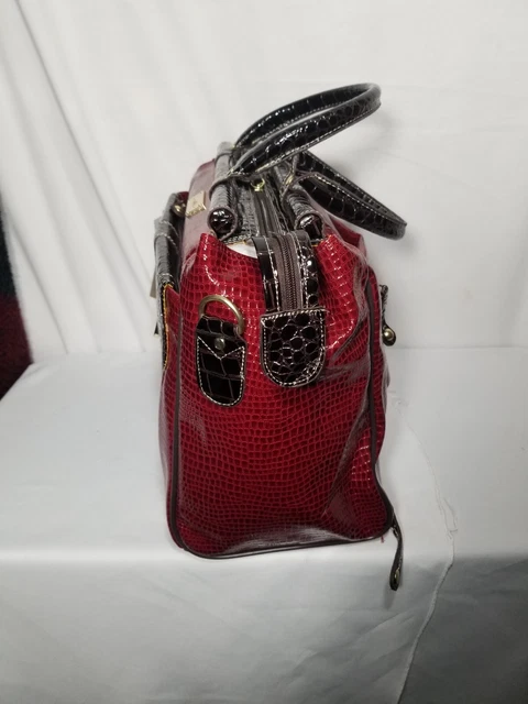 Samantha Brown, Burgundy Brown Dowel Bag, New w/Tags 3