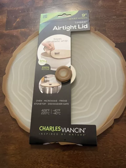 charles viancin Inspired By Nature, 9 Inch Timber Airtight Lid. OV