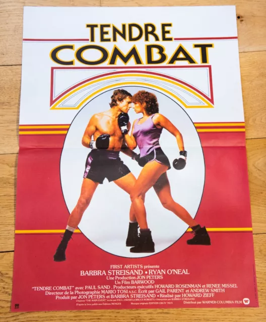 TENDRE COMBAT Affiche cinéma 40x60 HOWARD ZIEFF, BARBRA STREISAND, RYAN O'NEAL