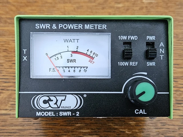 Tos-mètre / Wattmètre CRT SWR2 – 26-30Mhz, Pour Radio CB (Midland, President)