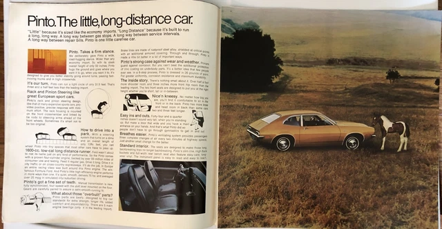 Vintage 1971 Ford Pinto Car Advertising Dealer Brochure - Build Your Own!! 2