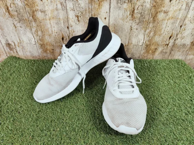 Reebok Men's White Black Lightweight Trainers Sneakers Size 11.5 UK