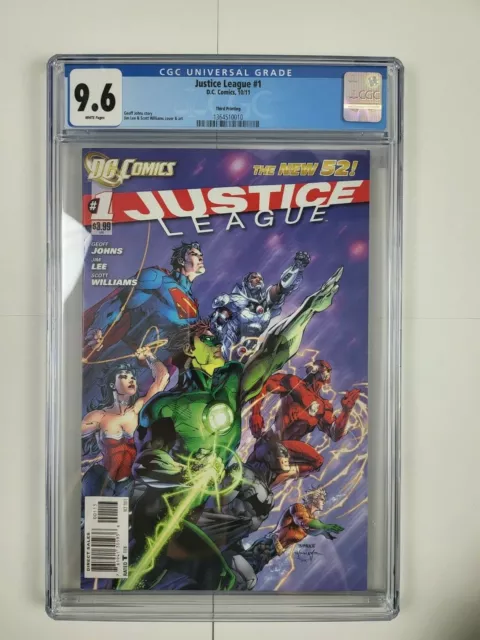 Justice League #1 CGC 9.6 DC New 52.  Jim Lee / Scott Williams Cover 3rd print