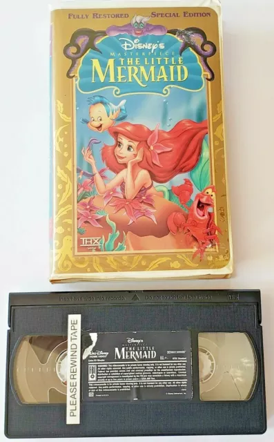 WALT DISNEY THE Little Mermaid VHS 1989 Masterpiece Special Edition ...